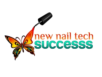 new nail tech successs  logo design by Xeon