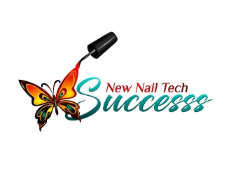 new nail tech successs  logo design by Xeon