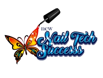 new nail tech successs  logo design by Xeon