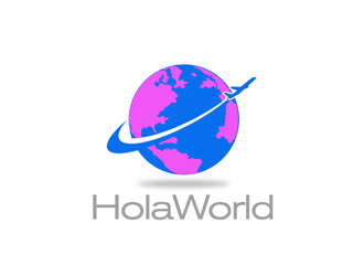 Hola World logo design by kunejo