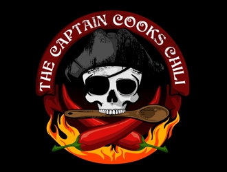 The Captain Cooks Chili logo design by veron
