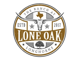 The Ranch at Lone Oak Longhorns logo design by DreamLogoDesign