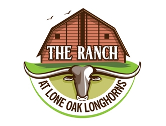 The Ranch at Lone Oak Longhorns logo design by DreamLogoDesign