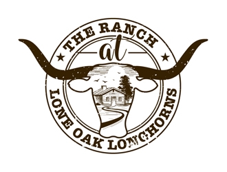 The Ranch at Lone Oak Longhorns logo design by DreamLogoDesign