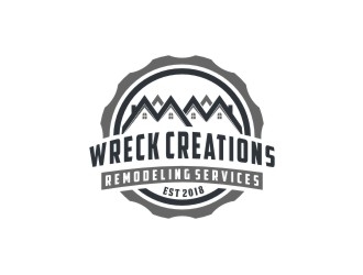 Wreck Creations Remodeling Services logo design by bricton