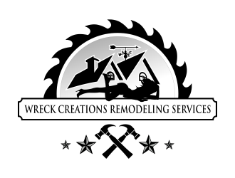 Wreck Creations Remodeling Services logo design by ROSHTEIN