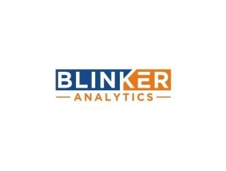 Blinker Analytics logo design by bricton
