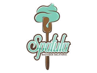 Spatula Boutique Gelateria logo design by Eliben