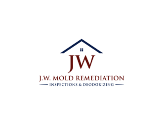 J.W. Mold Remediation, Inspections & Deodorizing logo design by ndaru