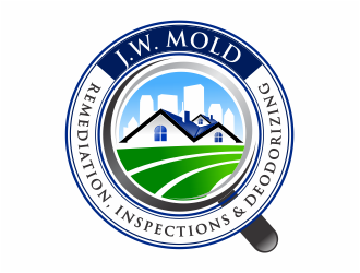 J.W. Mold Remediation, Inspections & Deodorizing logo design by mutafailan