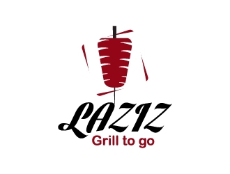 Laziz Grill To Go logo design by serdadu
