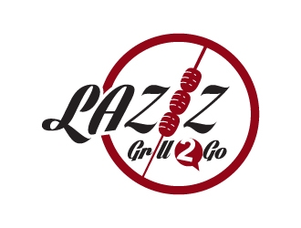 Laziz Grill To Go logo design by serdadu