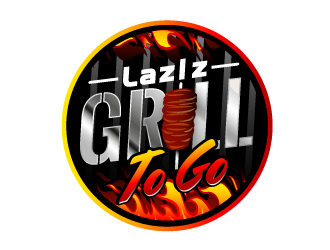 Laziz Grill To Go logo design by prodesign