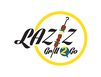 Laziz Grill To Go logo design by serdadu