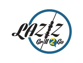 Laziz Grill To Go logo design by serdadu