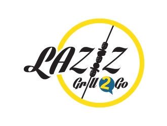 Laziz Grill To Go logo design by serdadu