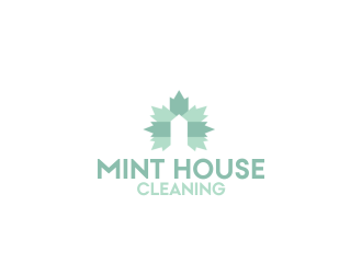 Mint House Cleaning logo design by giphone