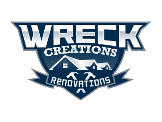 Wreck Creations Remodeling Services logo design by Aelius