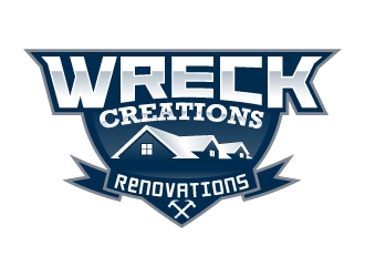 Wreck Creations Remodeling Services logo design by Aelius