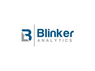 Blinker Analytics logo design by bricton