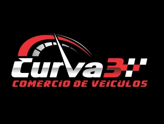 Curva 3 - Comercio de Veiculos logo design by ruki