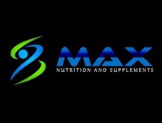 MAX NUTRITION logo design by nikkl