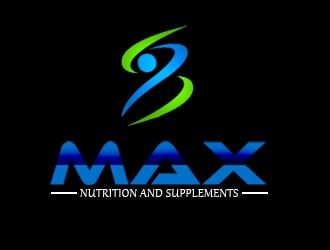 MAX NUTRITION logo design by nikkl