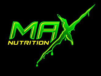 MAX NUTRITION logo design by scriotx