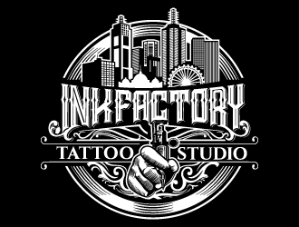 Ink factory logo design by invento