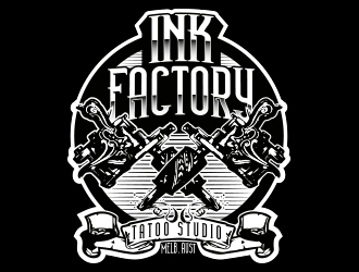 Ink factory logo design by Eliben