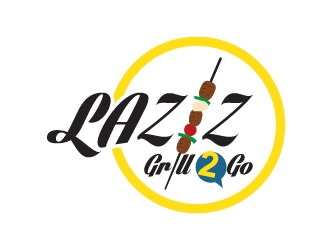 Laziz Grill To Go logo design by serdadu