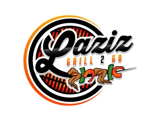Laziz Grill To Go logo design by daywalker