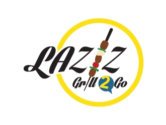 Laziz Grill To Go logo design by serdadu