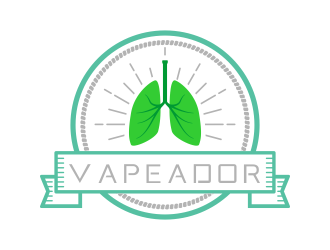 VAPEADOR logo design by ROSHTEIN