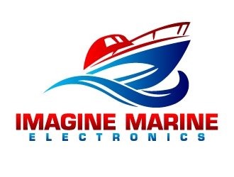 Imagine Marine Electronics logo design by 35mm