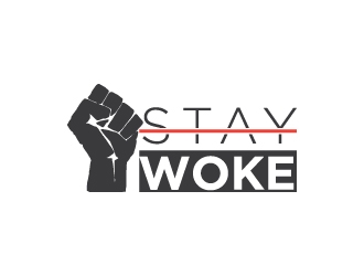 Stay Woke logo design by Erasedink