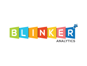 Blinker Analytics logo design by bowndesign
