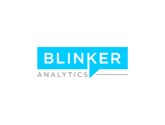 Blinker Analytics logo design by checx