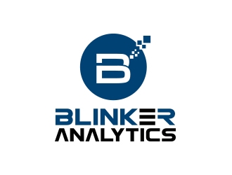 Blinker Analytics logo design by shernievz
