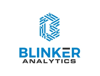 Blinker Analytics logo design by MarkindDesign