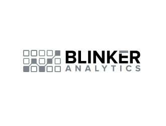 Blinker Analytics logo design by BeDesign