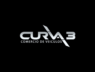 Curva 3 - Comercio de Veiculos logo design by Cyds