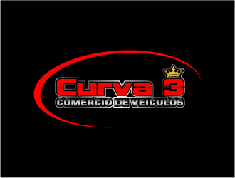 Curva 3 - Comercio de Veiculos logo design by meliodas