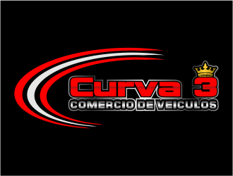 Curva 3 - Comercio de Veiculos logo design by meliodas