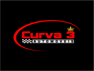 Curva 3 - Comercio de Veiculos logo design by meliodas