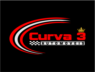Curva 3 - Comercio de Veiculos logo design by meliodas