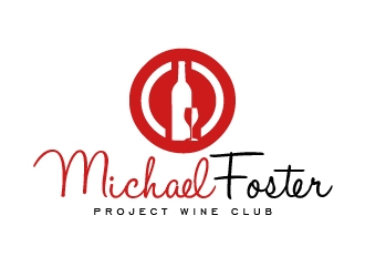 Michael Foster Project Wine Club logo design by shravya