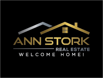 Ann Stork Real Estate  (would like to incorporate tag line..... Welcome Home! logo design by onep