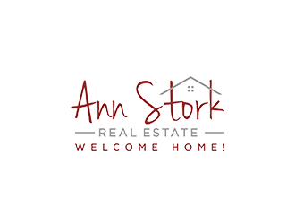 Ann Stork Real Estate  (would like to incorporate tag line..... Welcome Home! logo design by checx