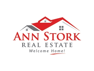Ann Stork Real Estate  (would like to incorporate tag line..... Welcome Home! logo design by jafar